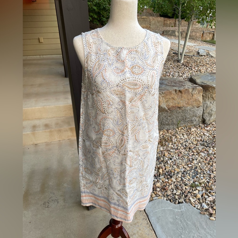 Rachel Ashwell 100% linen shift dress